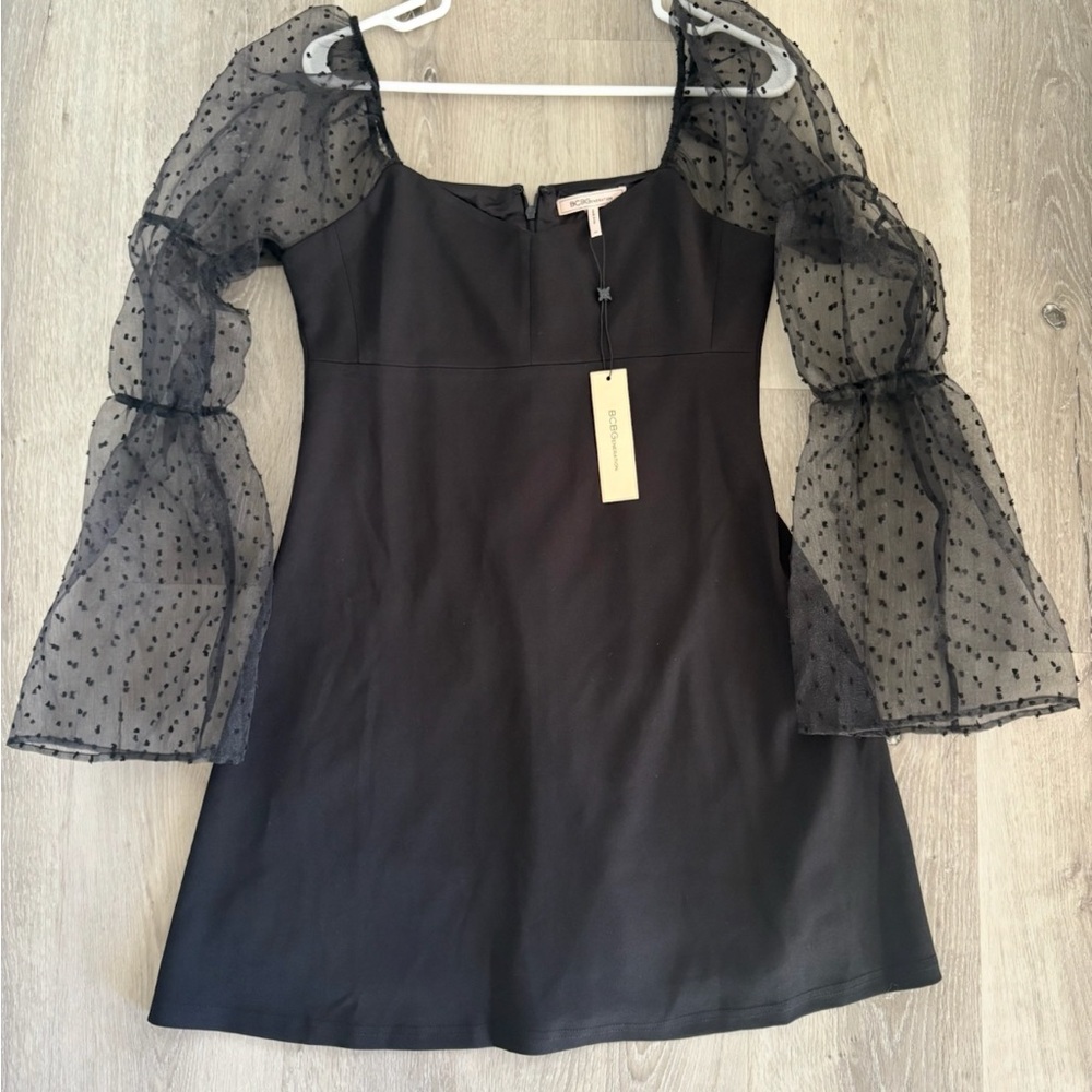 BCBGeneration Mix Media Mini Dress
